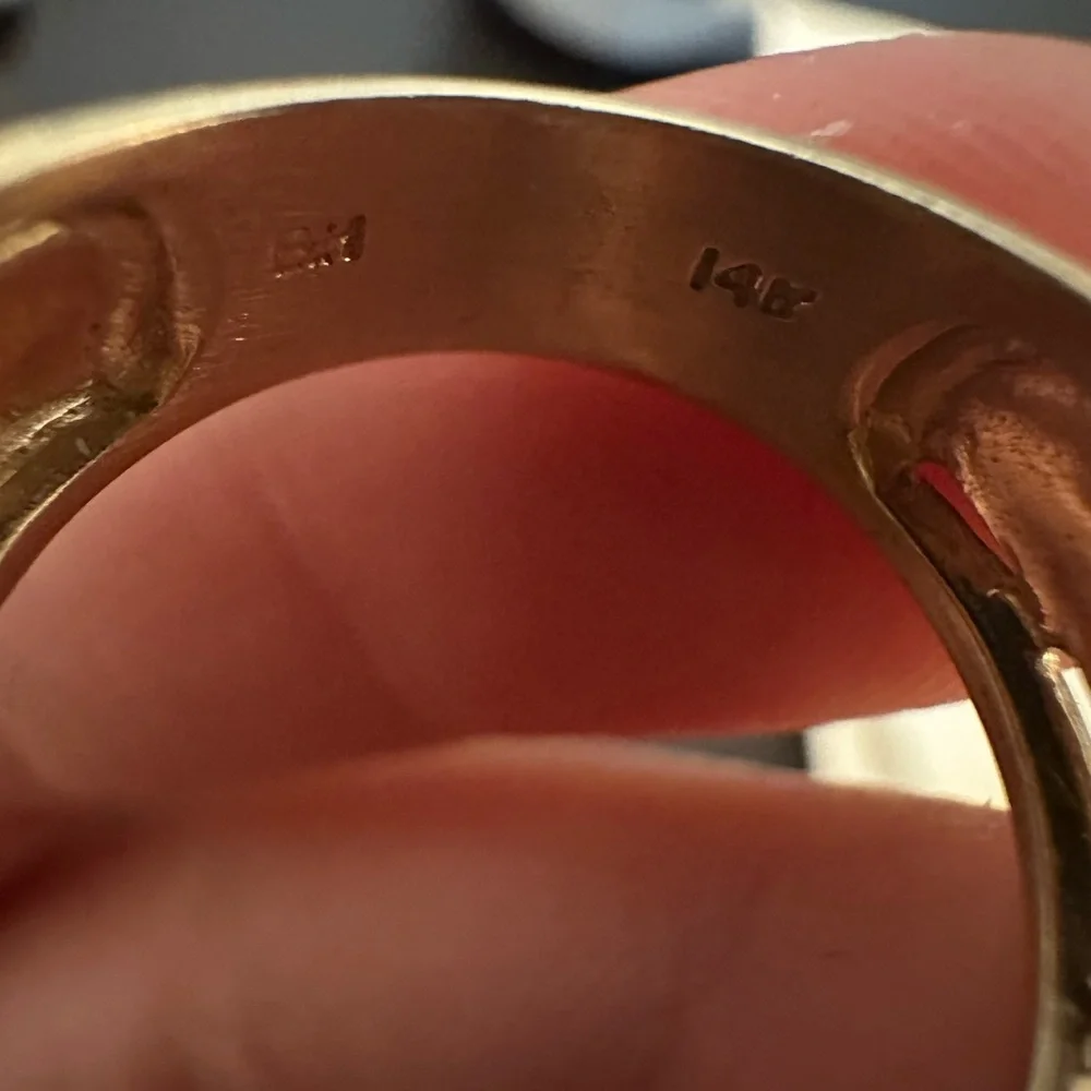 🚫🚫😭SOLD EFFY ruby+ diamond “xo” ring - Picture 7 of 8